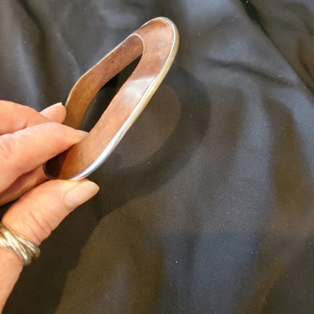 Silpada Wavy Wildwood & Sterling Silver  Bangle
